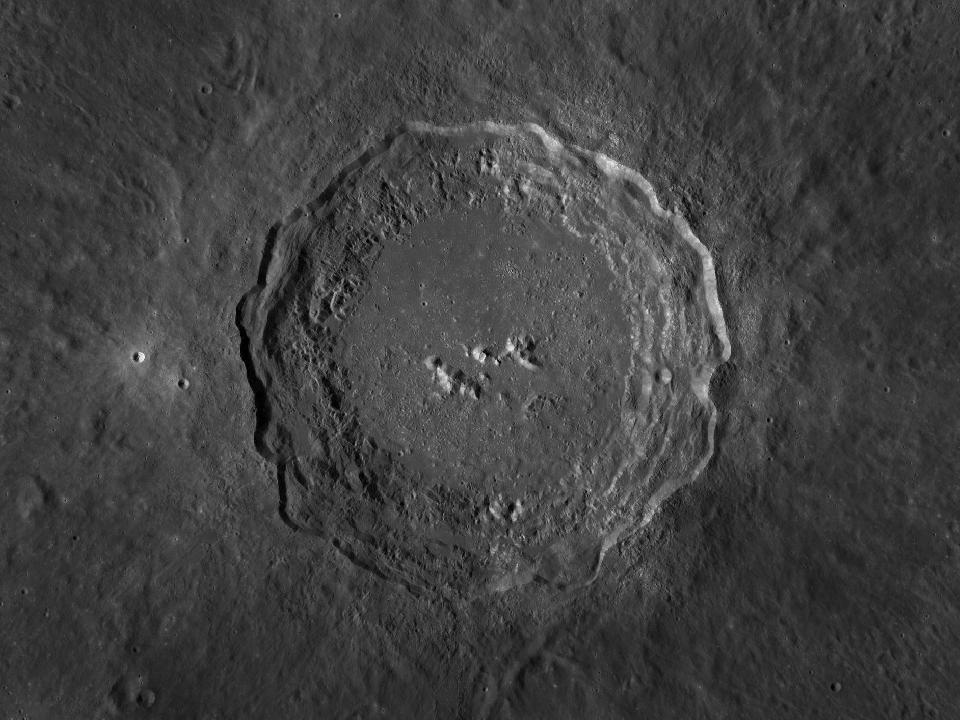 Copernicus and surrounding terrain, photographed by LROC