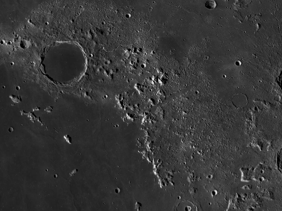 LROC photograph of Montes Alpes