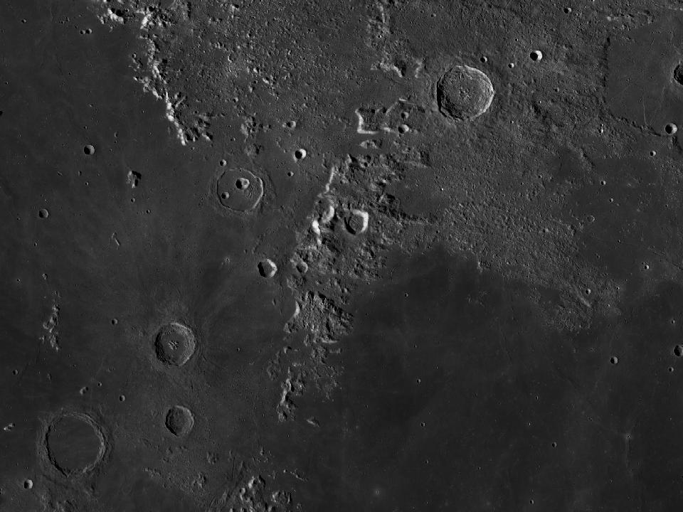 LROC photograph of Montes Caucasus