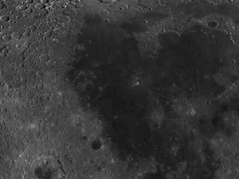 LROC photograph of Oceanus Procellarum
