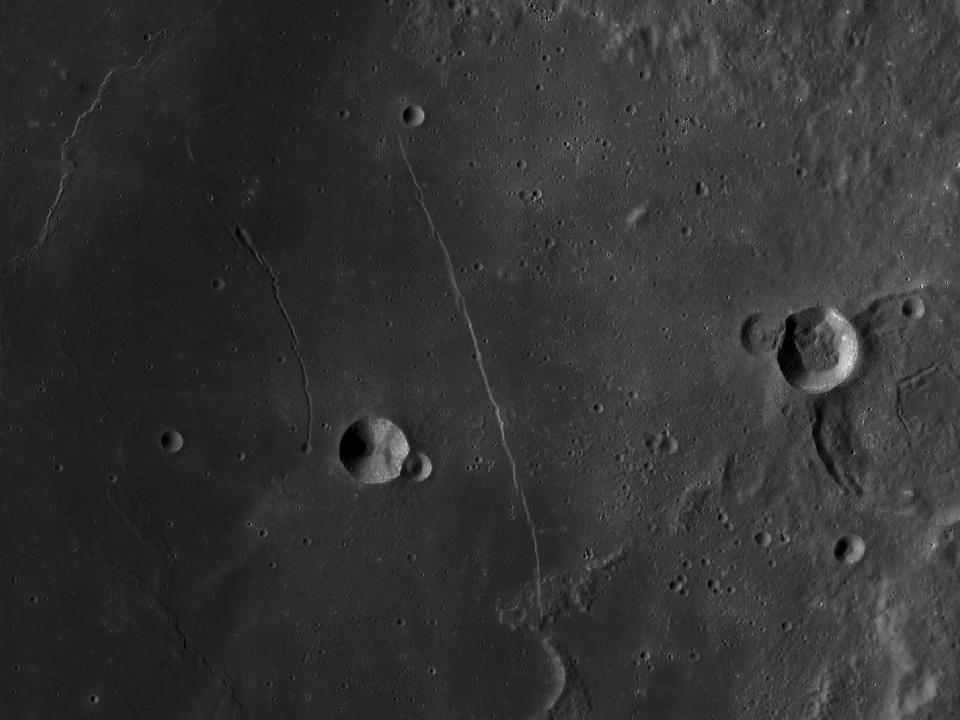 LROC photograph of Rupes Recta