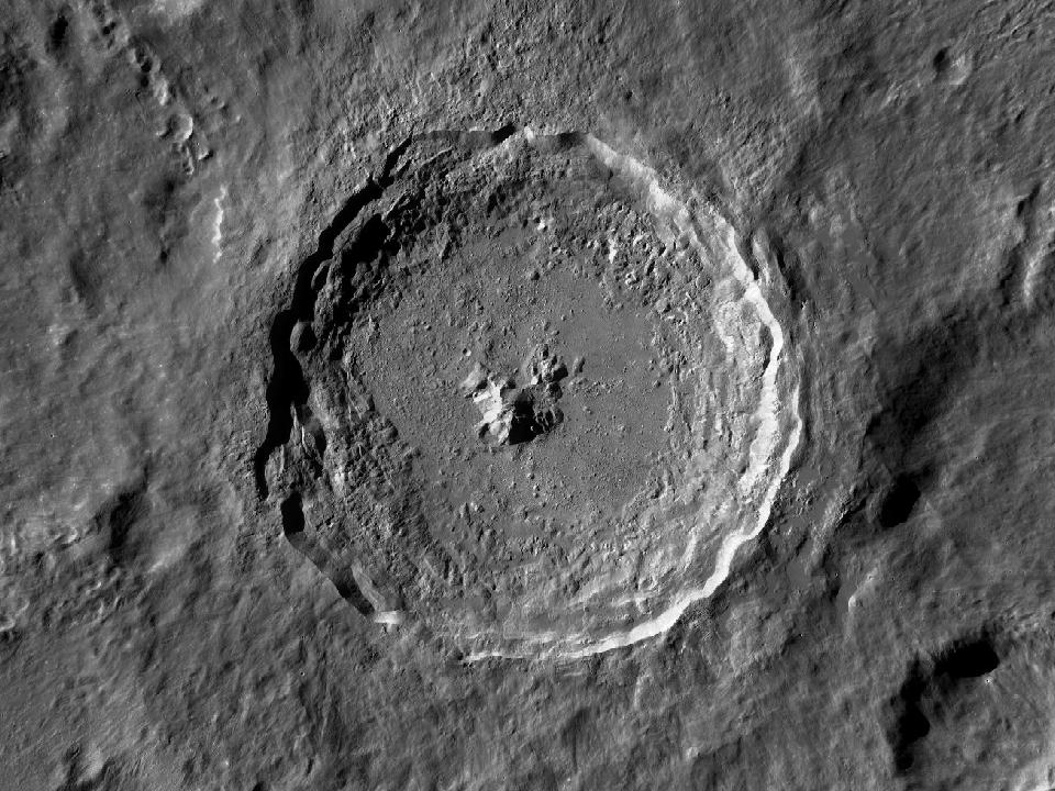 LROC photograph of Tycho
