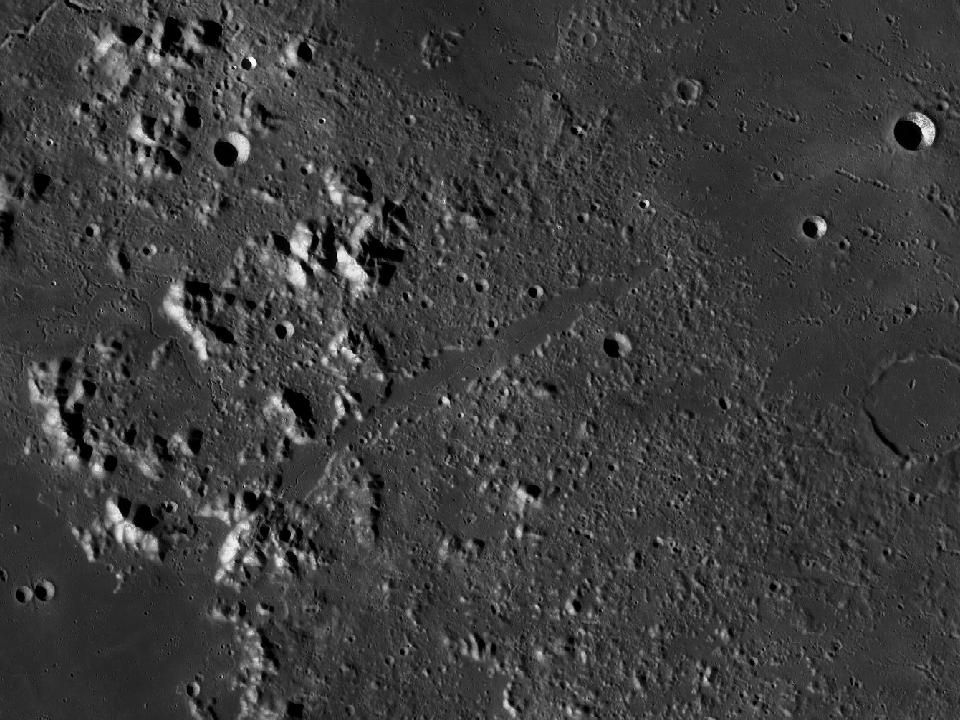 LROC photograph of Vallis Alpes