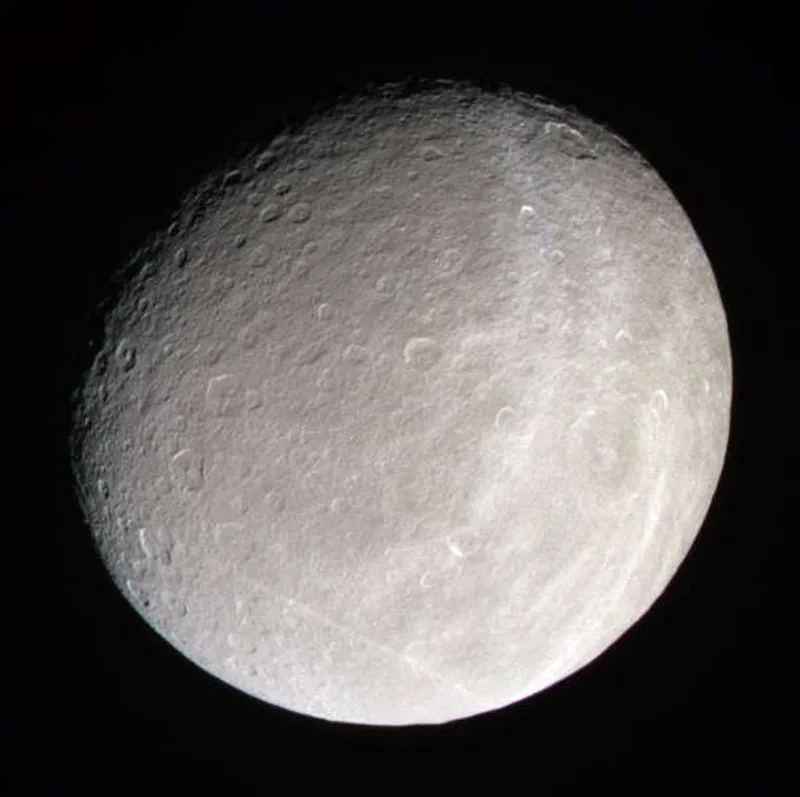 Rhea moon solar system object